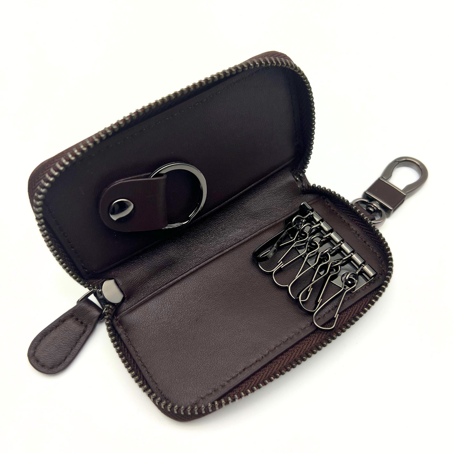 ESTER brown leather key holder