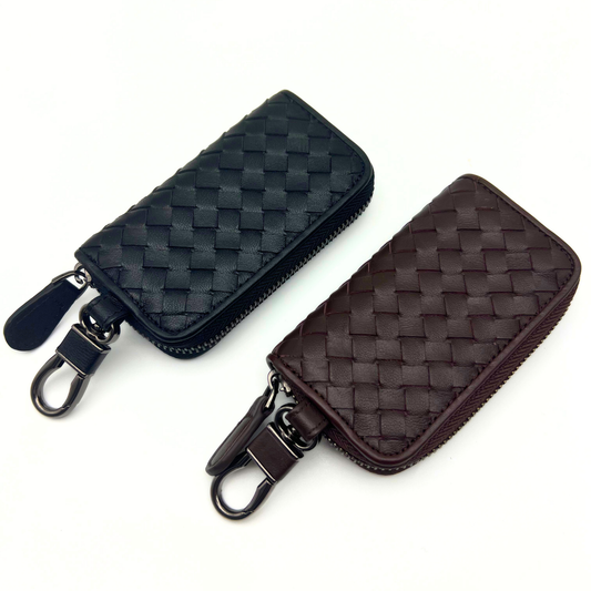 ESTER black leather key holder