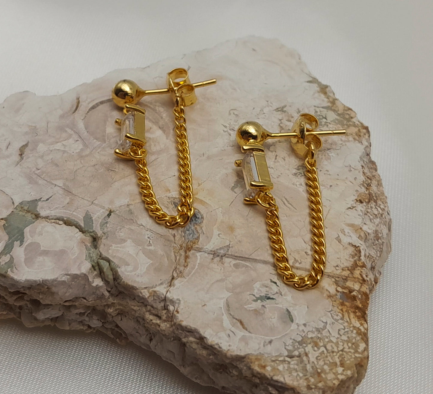 SLIVIA Gold Earrings