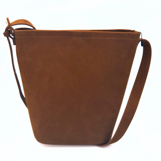 MACEY Leather bag - Golden Brown