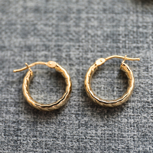 CLARE 9K Gold Earrings - small