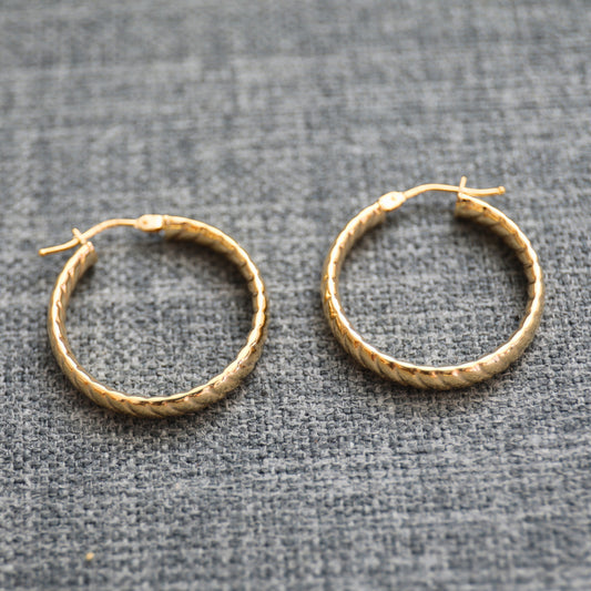 CLARE 9K Gold Earrings - large