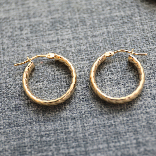 CLARE 9K Gold Earrings - medium