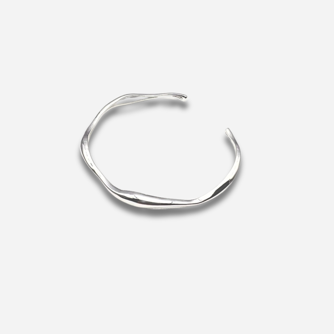 HALO Silver Bangle Bracelet