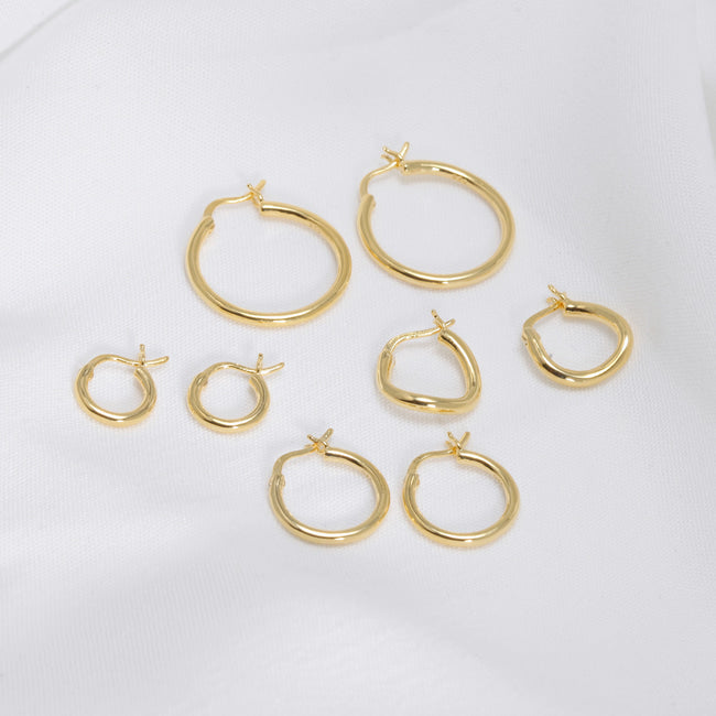 CASEY Gold Earrings - Small